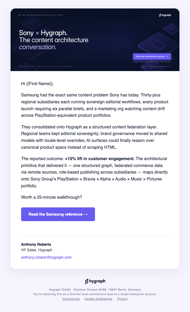 Email 1